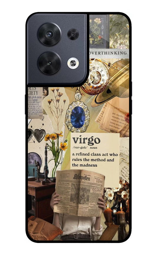 Virgo Zodiac Oppo Reno8 Glass Case