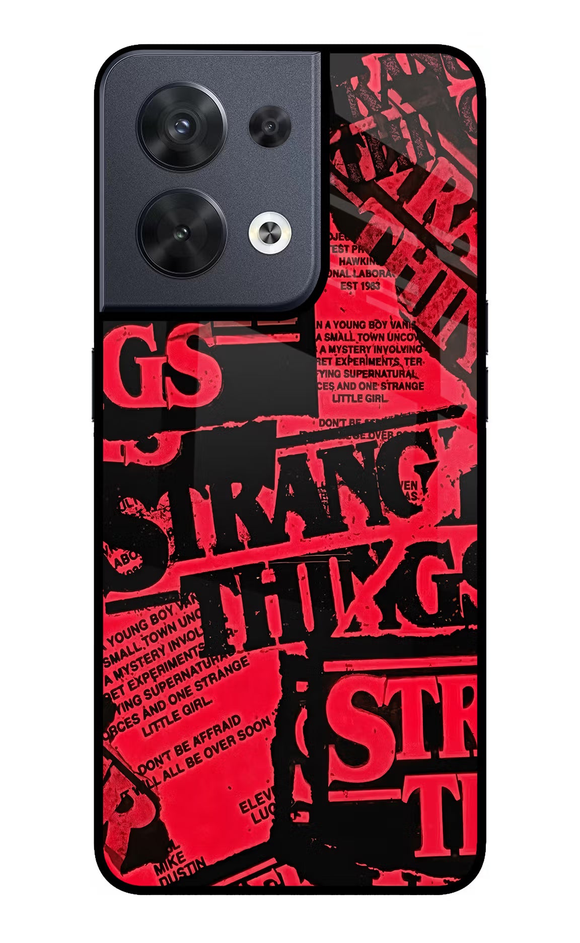 Ordinary Things Oppo Reno8 Glass Case Back Cover by Casekaro