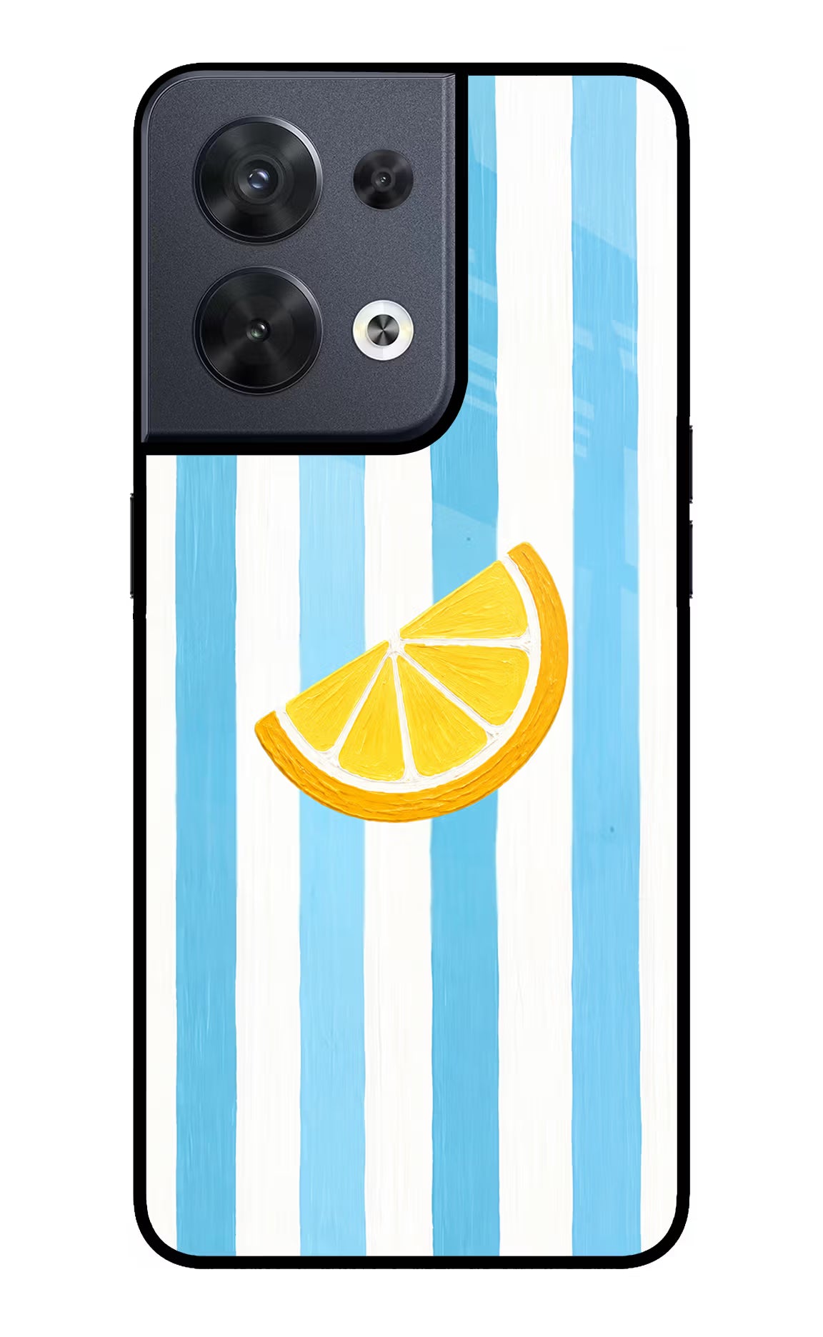 Summer Lemon Oppo Reno8 Glass Case