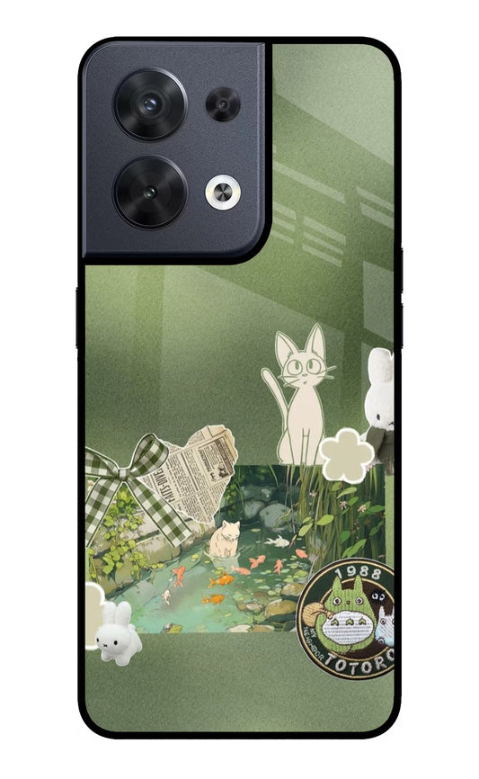 Aesthetic anime Oppo Reno8 Glass Case