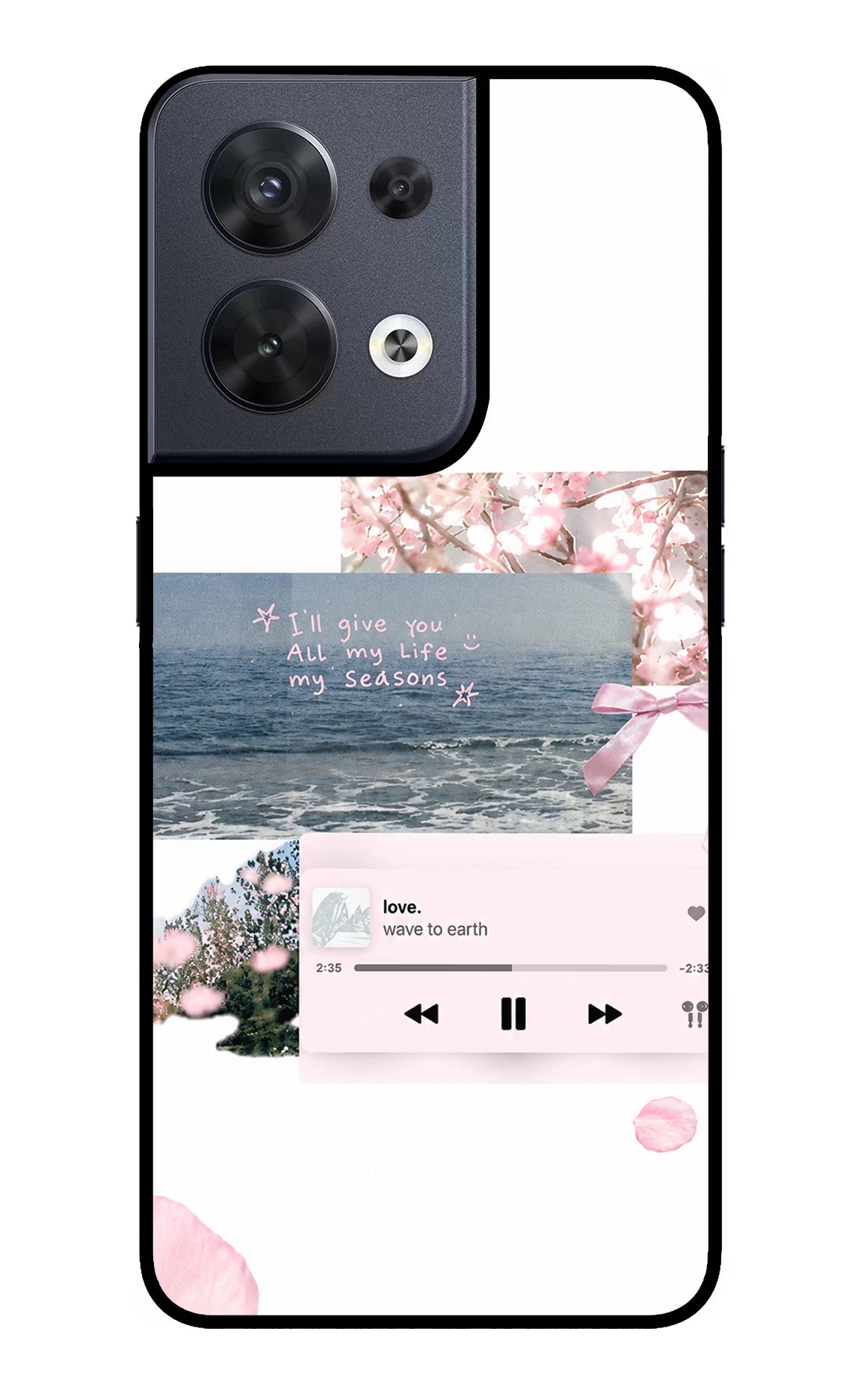 Wave to earth Oppo Reno8 Glass Case