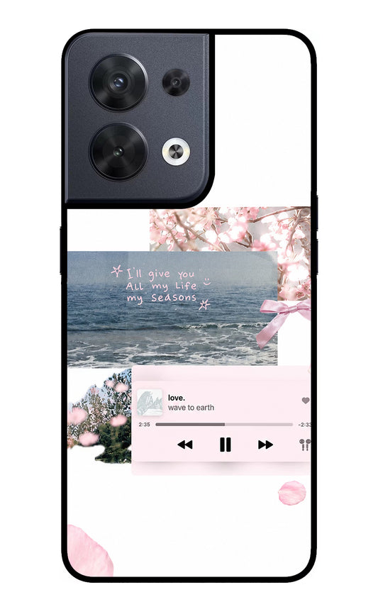 Wave to earth Oppo Reno8 Glass Case