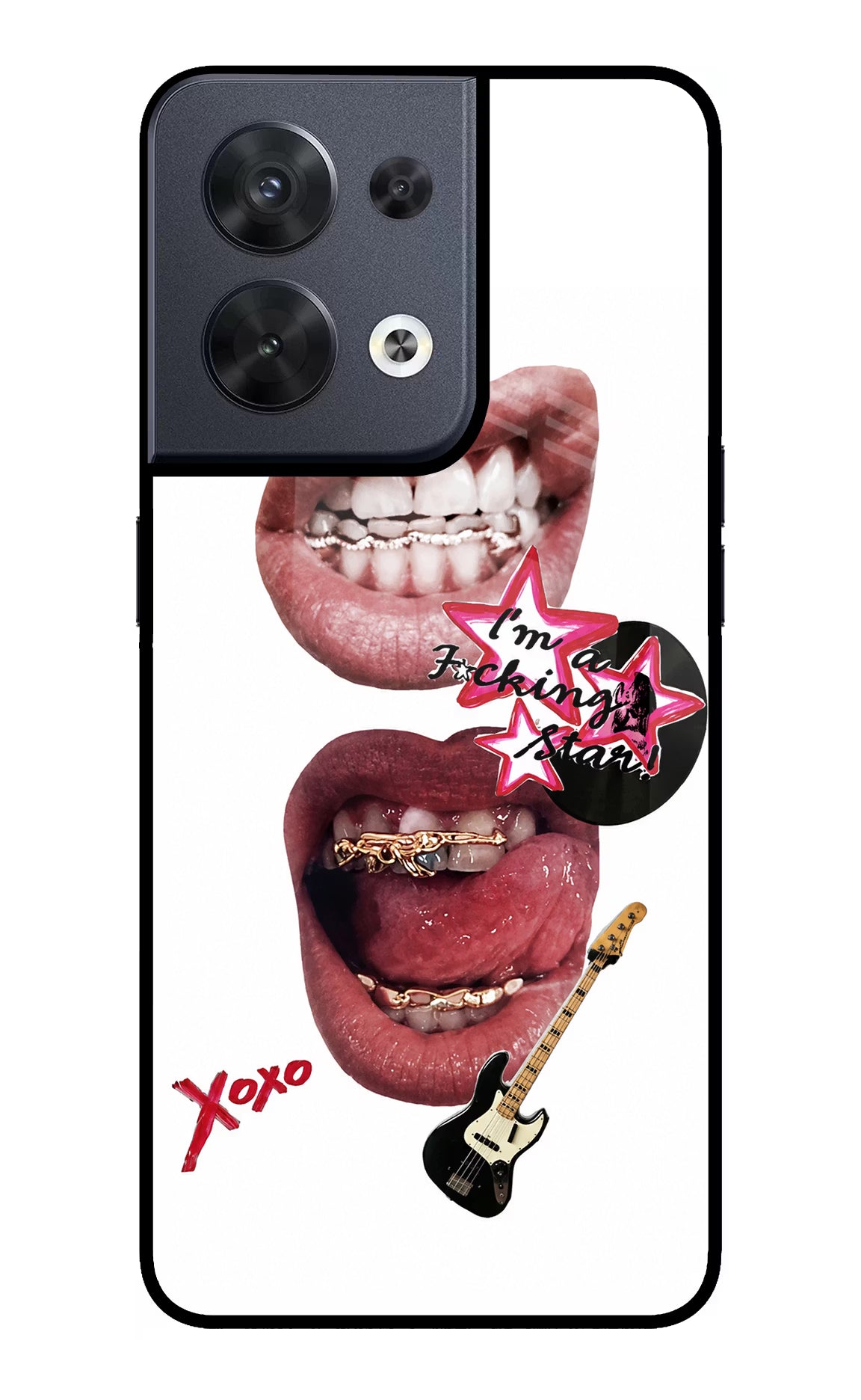 Rockstar Oppo Reno8 Glass Case