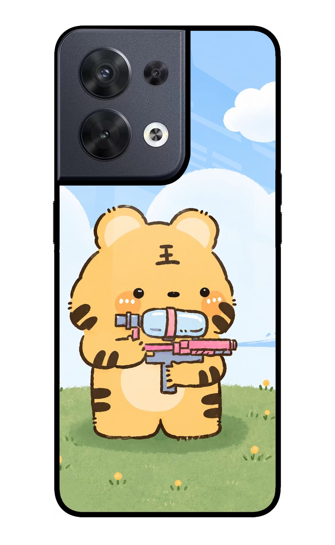 Tiger Treat Oppo Reno8 Glass Case