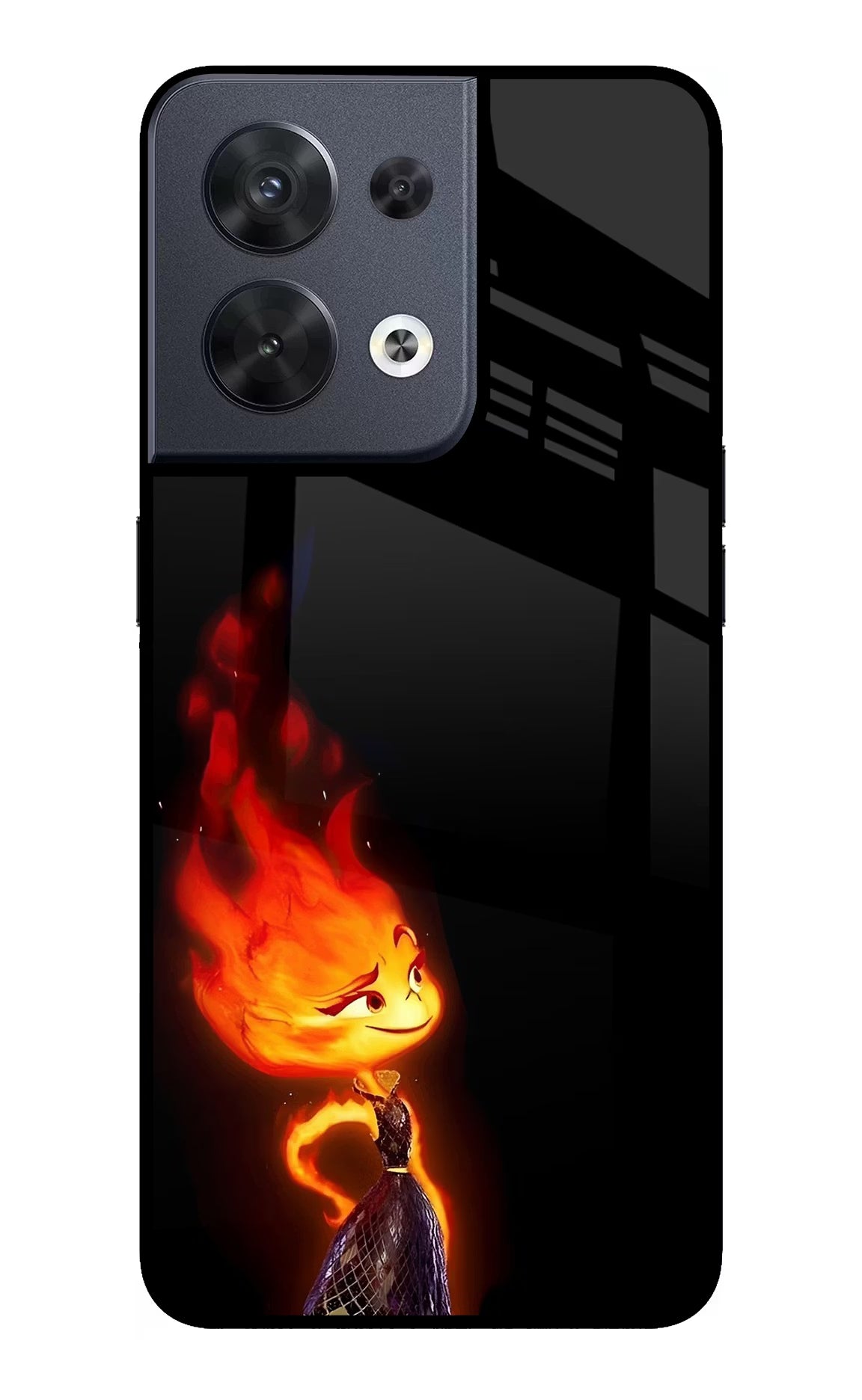 Ember Flame Oppo Reno8 Glass Case