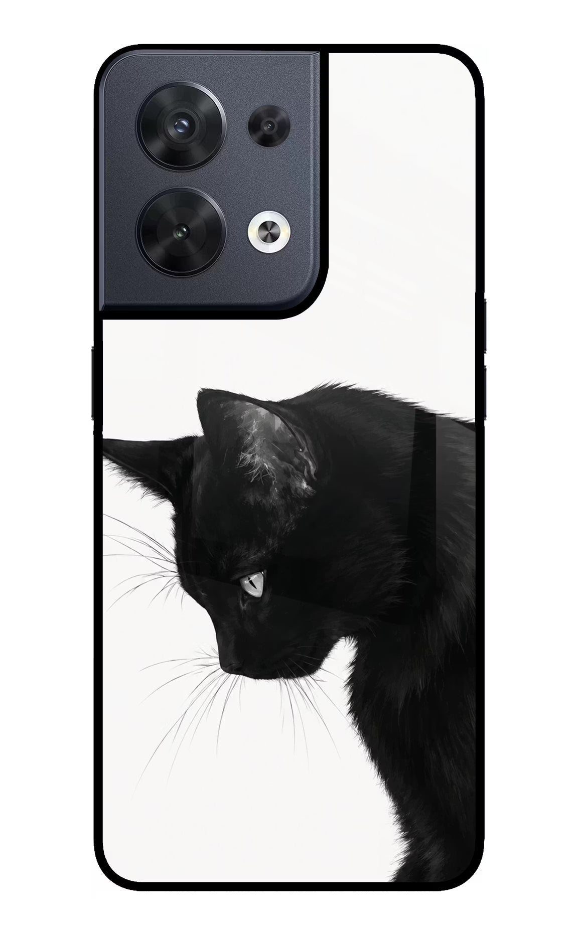 Shadow Gaze Oppo Reno8 Glass Case