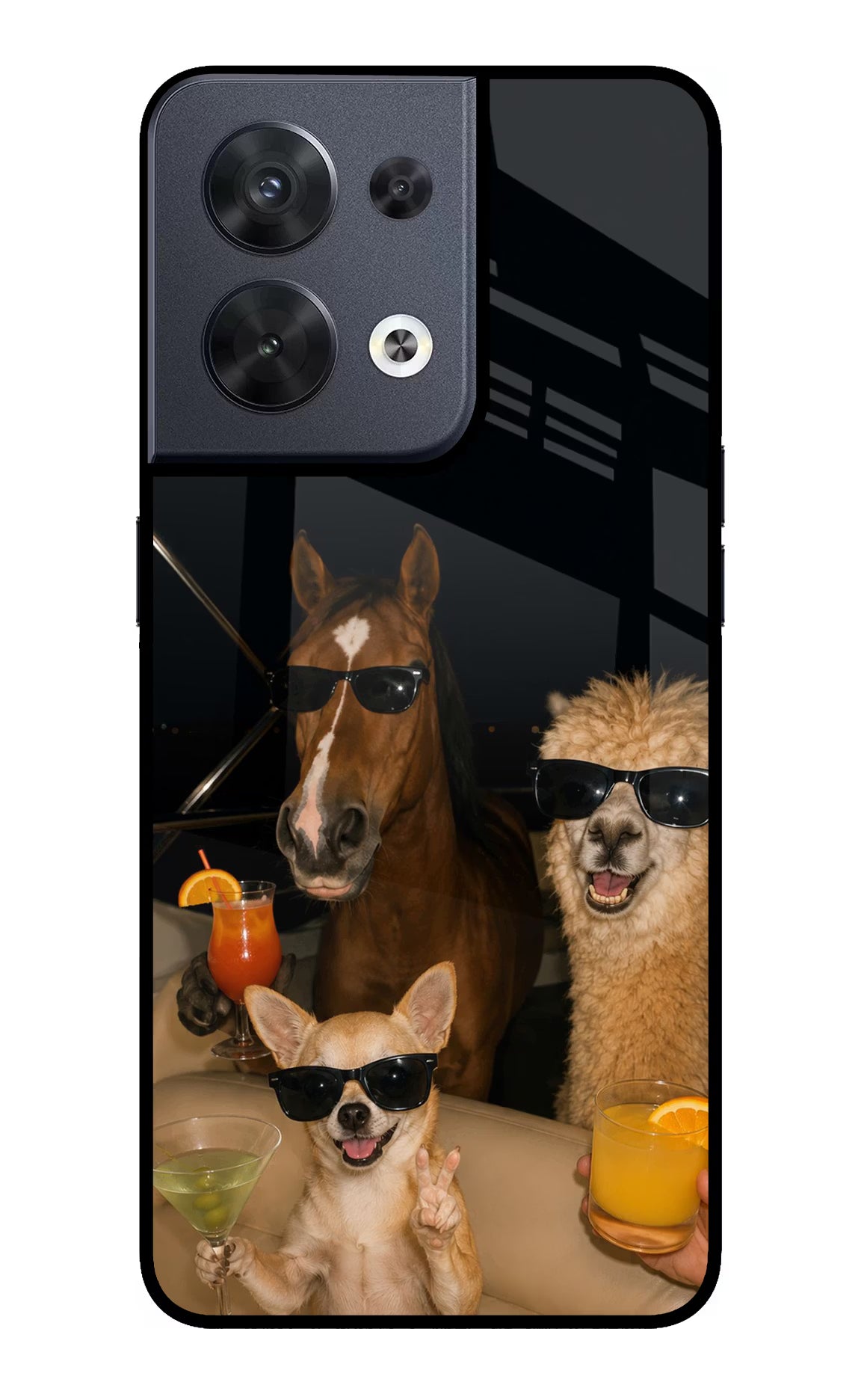 Party Squad Oppo Reno8 Glass Case