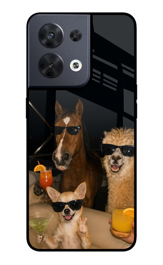 Party Squad Oppo Reno8 Glass Case