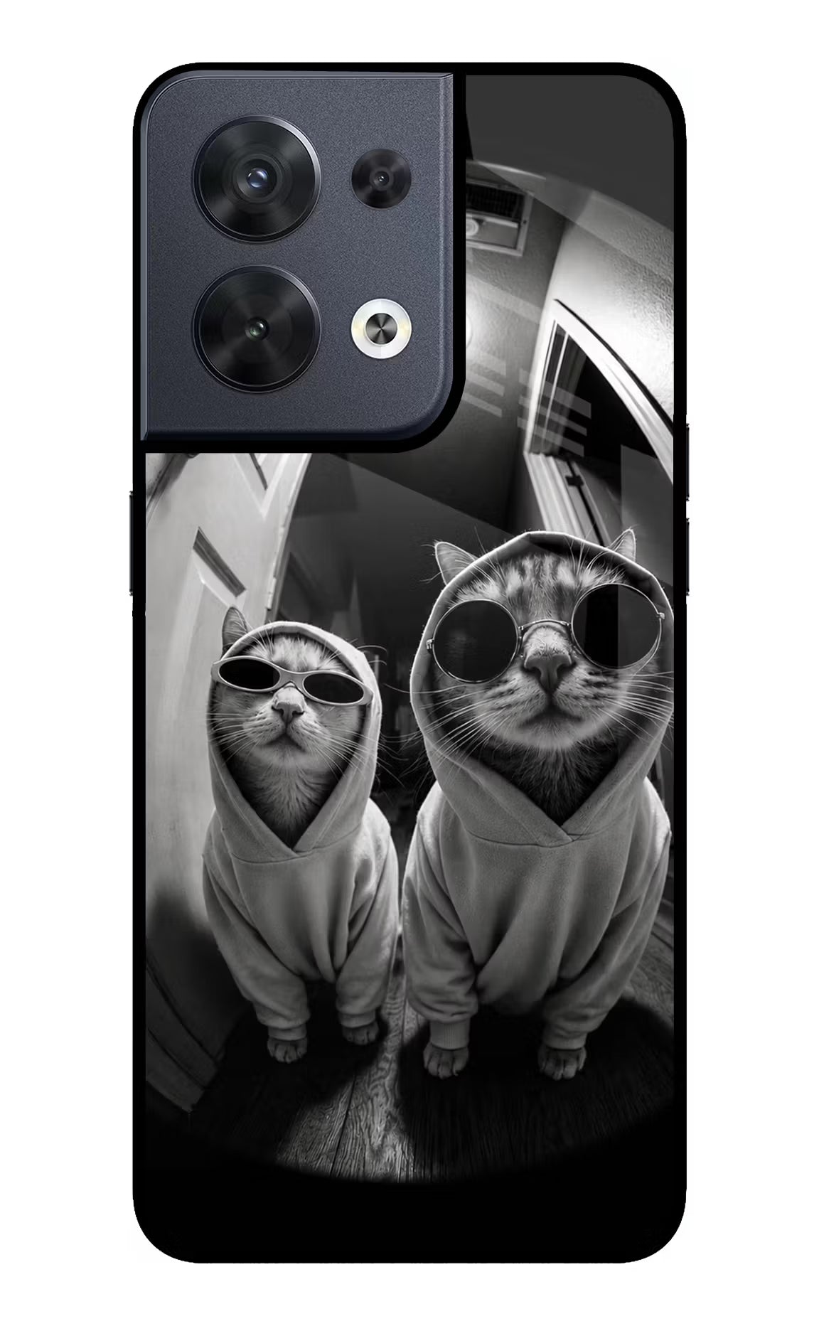 Hood Cats Oppo Reno8 Glass Case