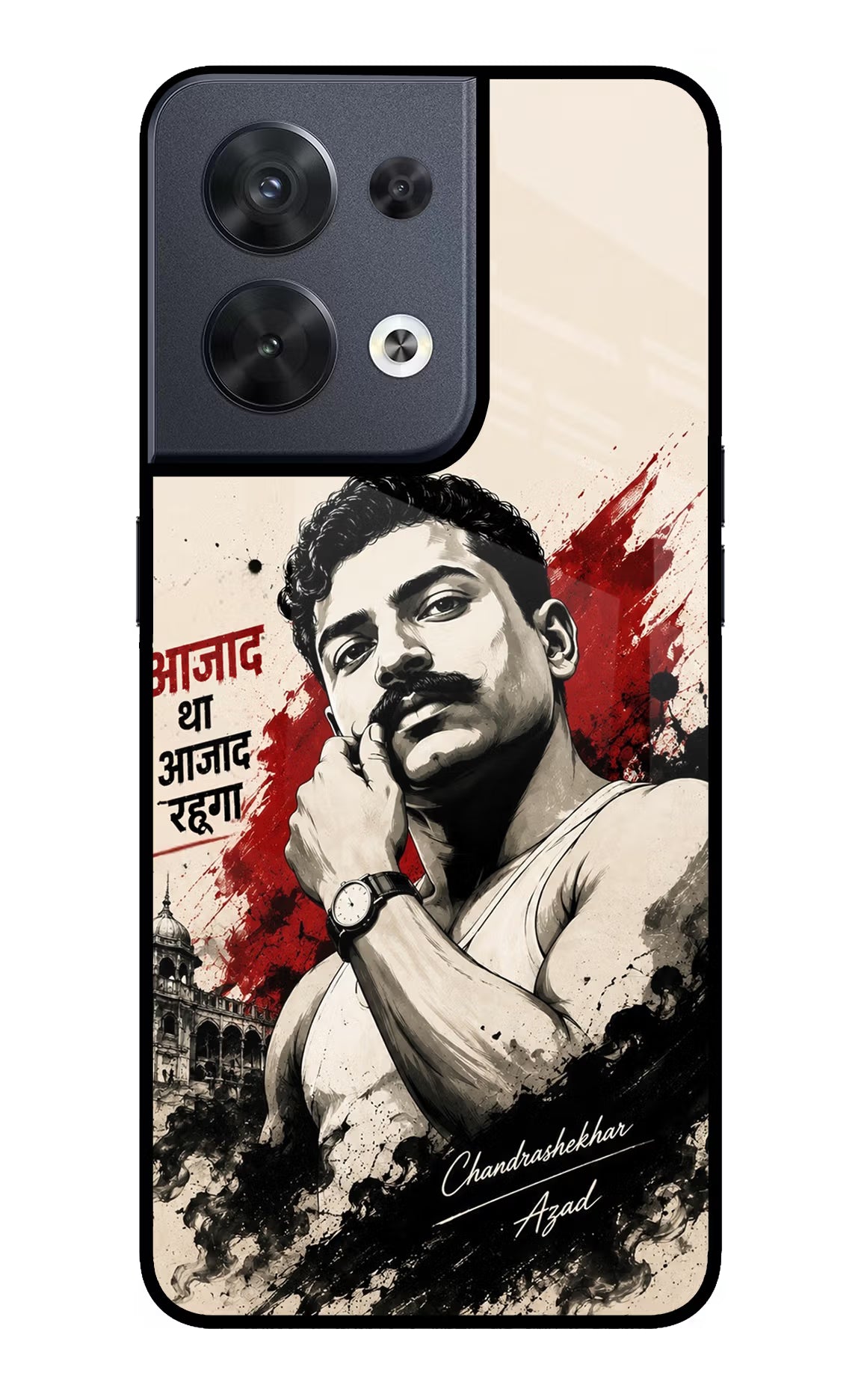 Dr. Ambedkar Visionary Oppo Reno8 Glass Case