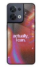 Pink Aura Oppo Reno8 Glass Case