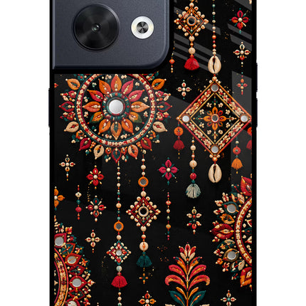 Boho Noir Oppo Reno8 Glass Case