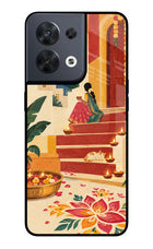 Diwali Rangoli Oppo Reno8 Glass Case