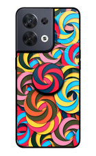 Spiral Pattern Oppo Reno8 Pop Case by Casekaro