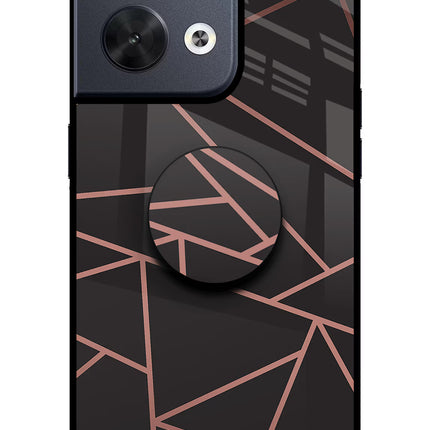 Geometric Pattern Oppo Reno8 Pop Case by Casekaro