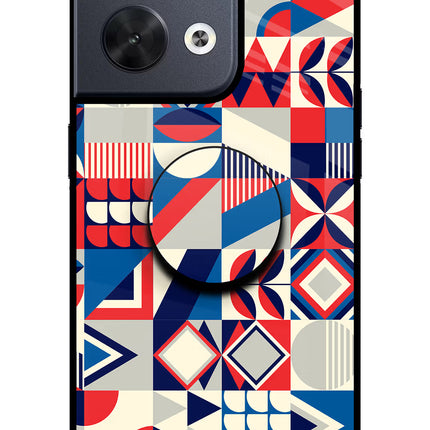 Colorful Pattern Oppo Reno8 Pop Case by Casekaro