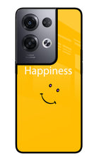 Happiness With Smiley Oppo Reno8 Pro Glass Case