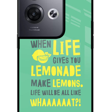 Quote Oppo Reno8 Pro Glass Case Back Cover by Casekaro