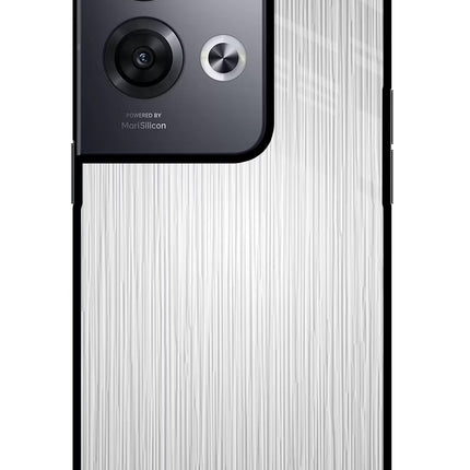 Wooden Grey Texture Oppo Reno8 Pro Glass Case Back Cover by Casekaro