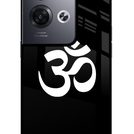 Om Oppo Reno8 Pro Glass Case Back Cover by Casekaro