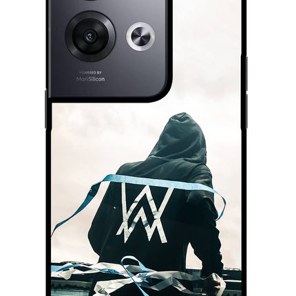 Alan Walker Oppo Reno8 Pro Glass Case Back Cover by Casekaro