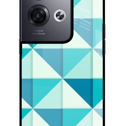 Abstract Oppo Reno8 Pro Glass Case Back Cover by Casekaro