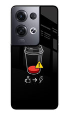 Coffee Oppo Reno8 Pro Glass Case