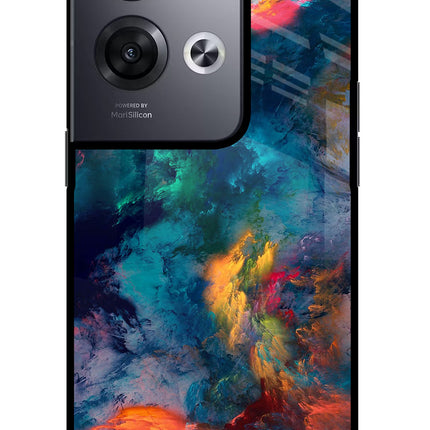 Artwork Paint Oppo Reno8 Pro Glass Case Back Cover by Casekaro