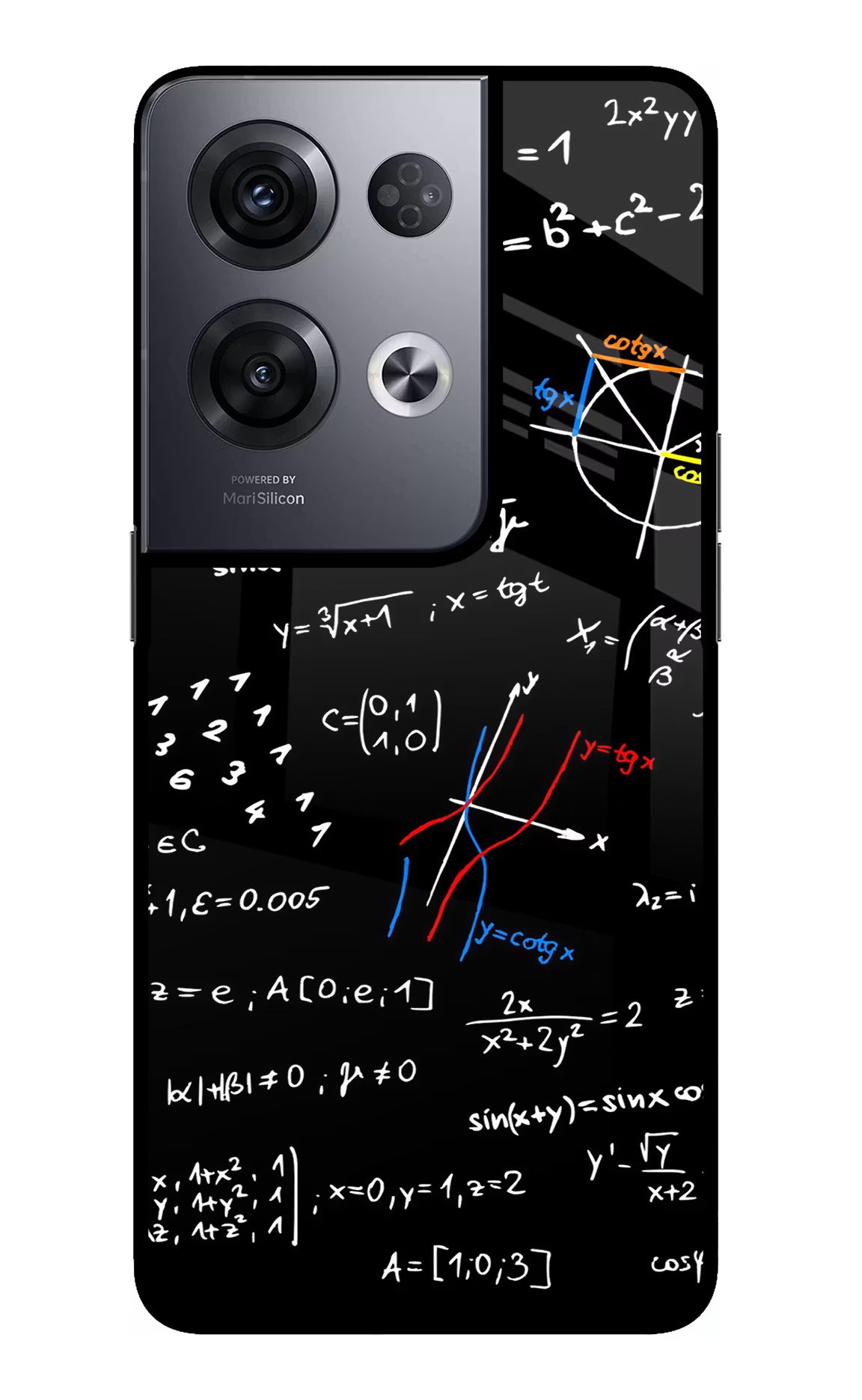 Mathematics Formula Oppo Reno8 Pro Glass Case Back Cover by Casekaro