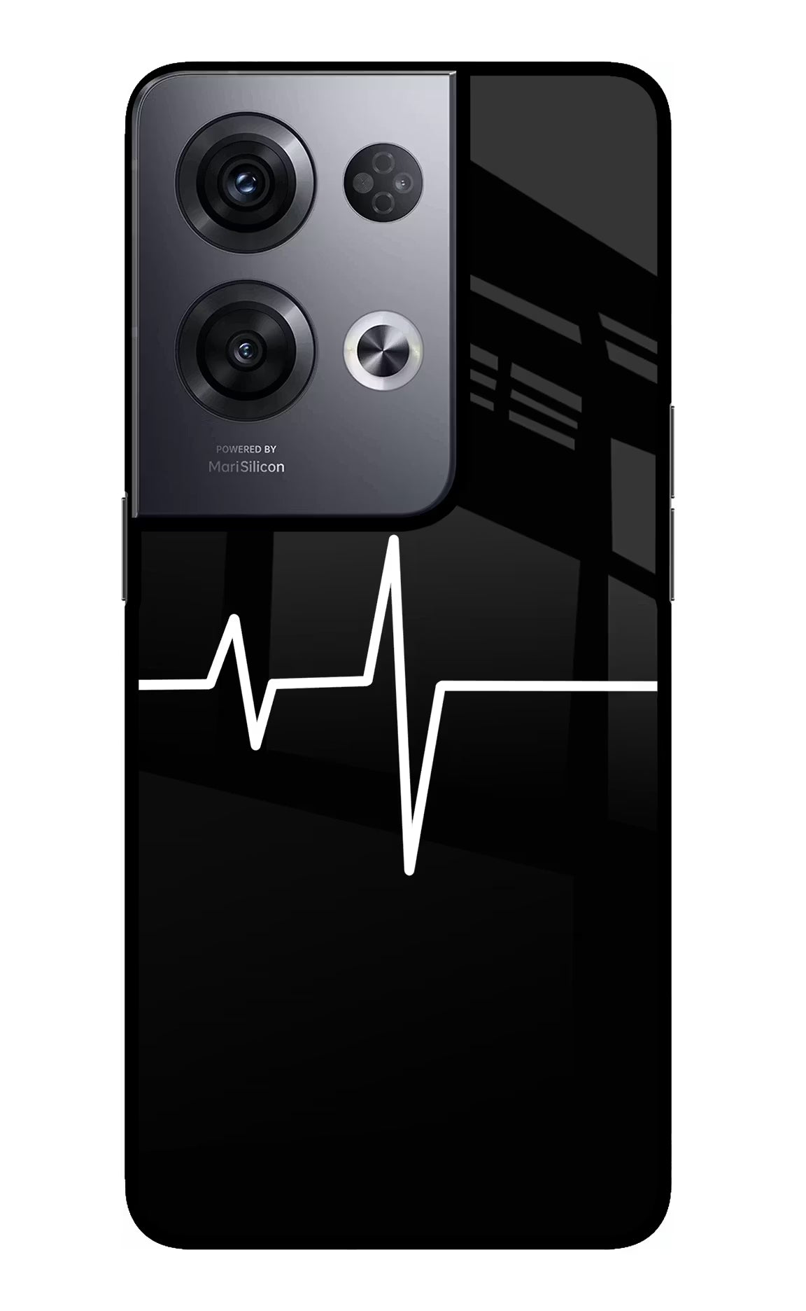 Heart Beats Oppo Reno8 Pro Glass Case Back Cover by Casekaro
