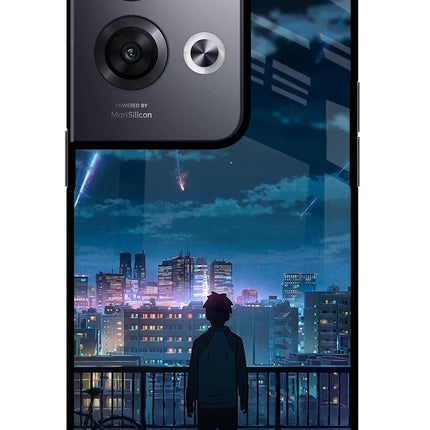 Anime Oppo Reno8 Pro Glass Case Back Cover by Casekaro