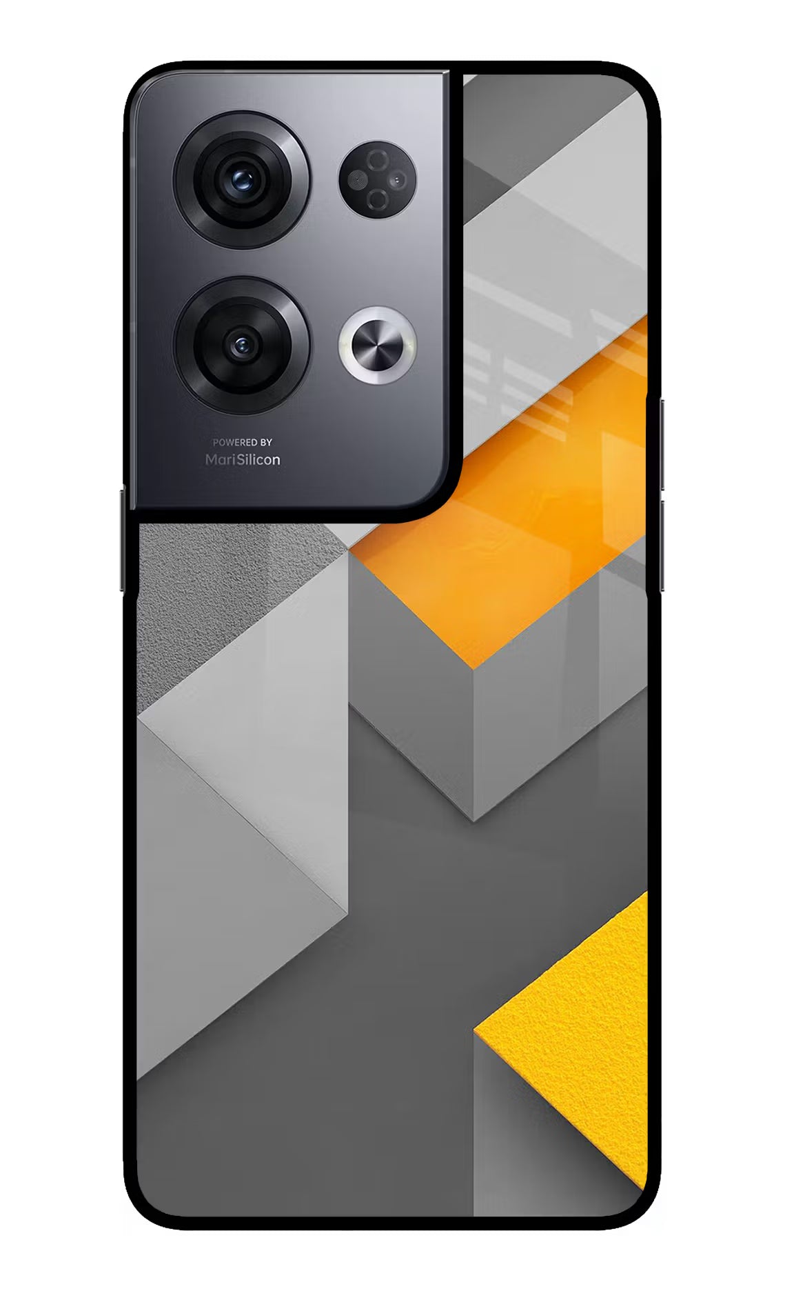 Abstract Oppo Reno8 Pro Glass Case Back Cover by Casekaro