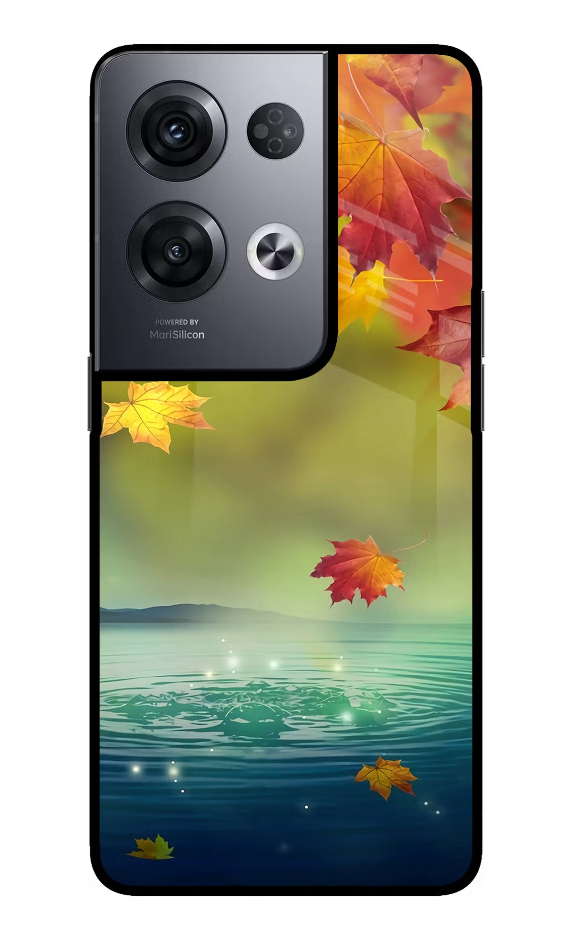 Flowers Oppo Reno8 Pro Glass Case Back Cover by Casekaro