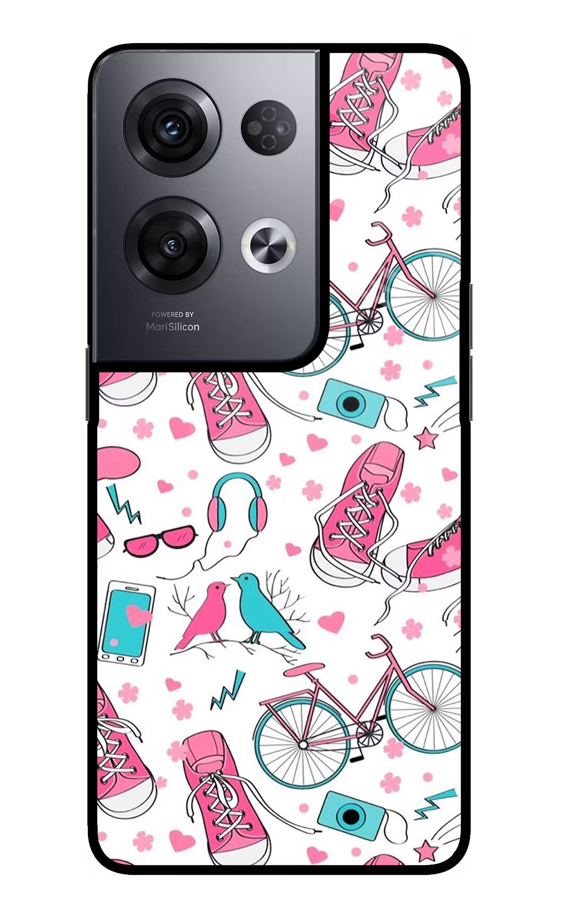 Artwork Oppo Reno8 Pro Glass Case Back Cover by Casekaro