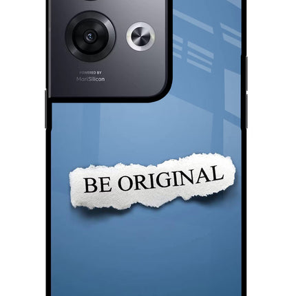 Be Original Oppo Reno8 Pro Glass Case Back Cover by Casekaro