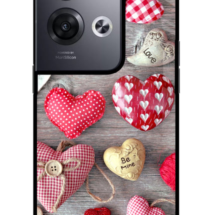 Love Wallpaper Oppo Reno8 Pro Glass Case Back Cover by Casekaro