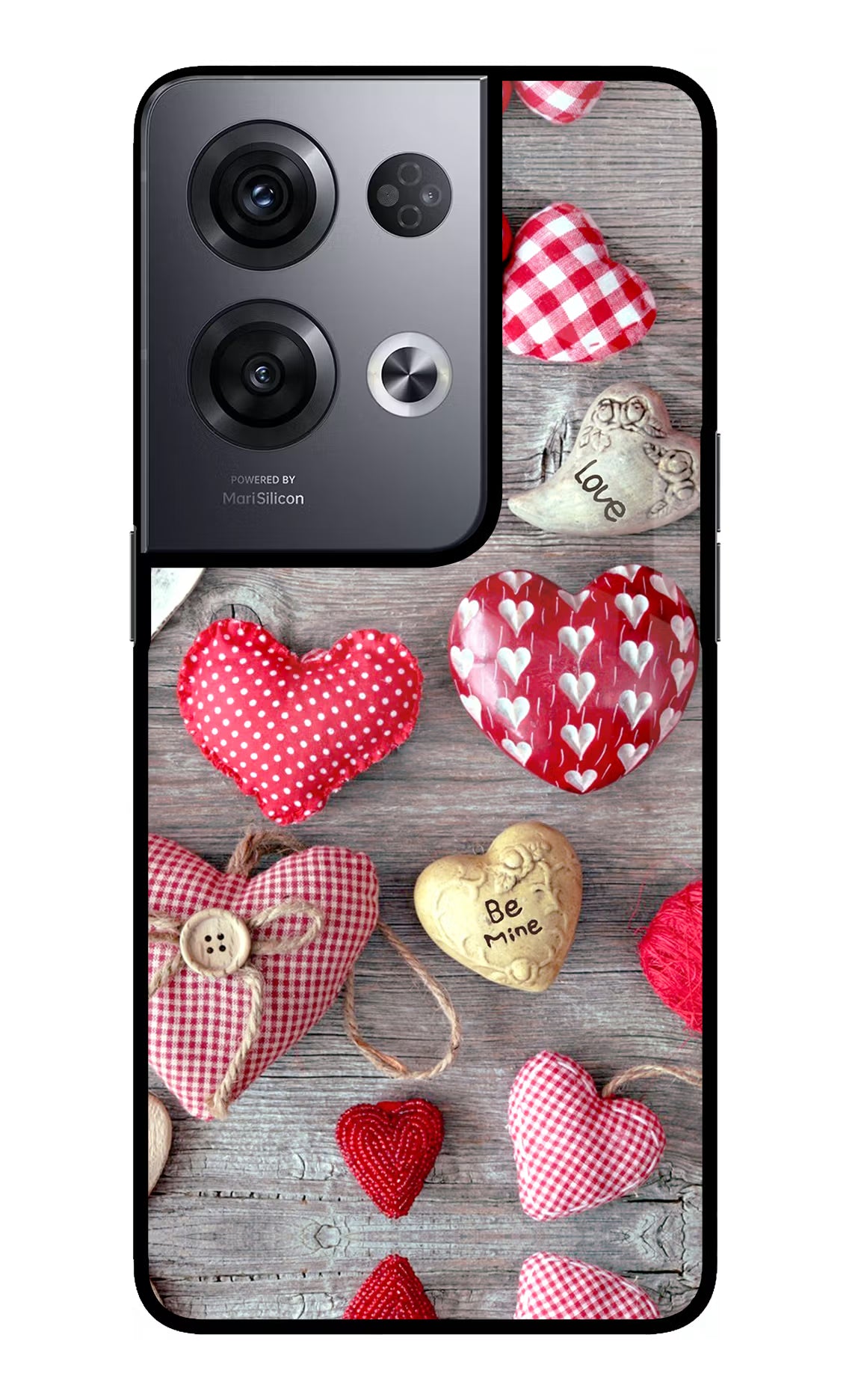 Love Wallpaper Oppo Reno8 Pro Glass Case Back Cover by Casekaro