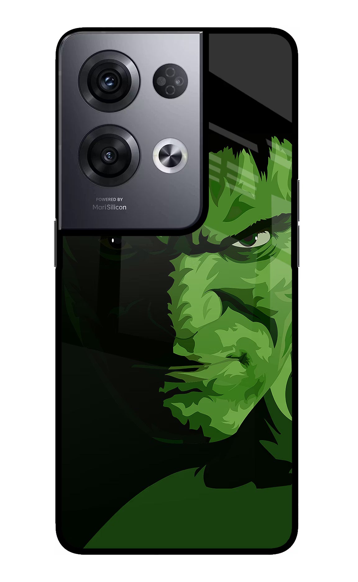 HULK Oppo Reno8 Pro Glass Case Back Cover by Casekaro