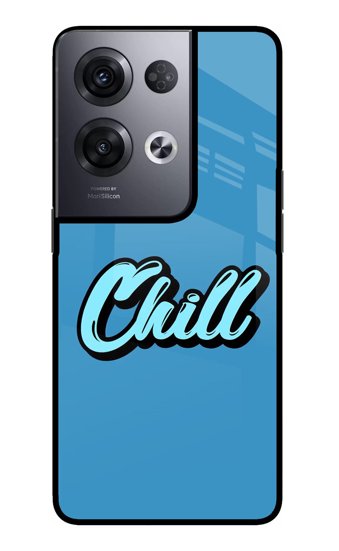 Chill Oppo Reno8 Pro Glass Case Back Cover by Casekaro