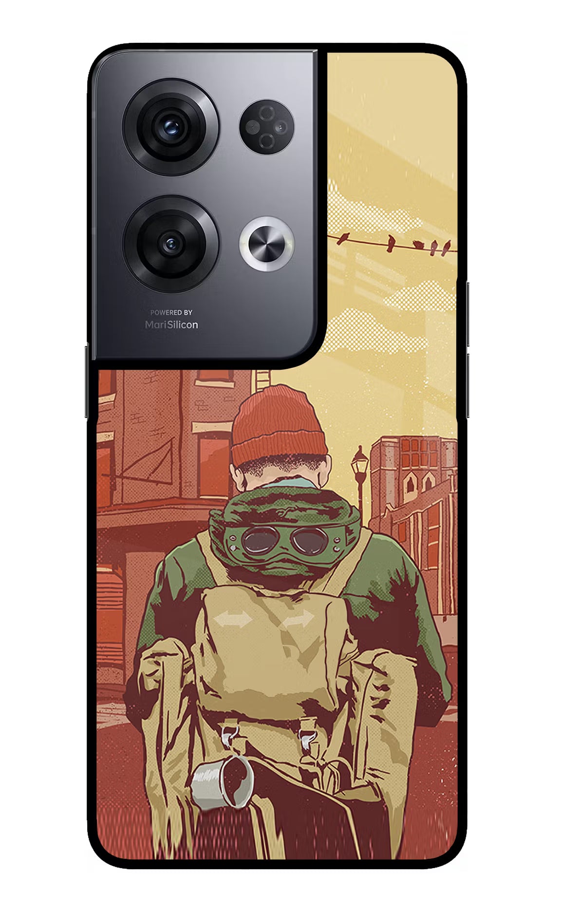 Adventurous Oppo Reno8 Pro Glass Case Back Cover by Casekaro