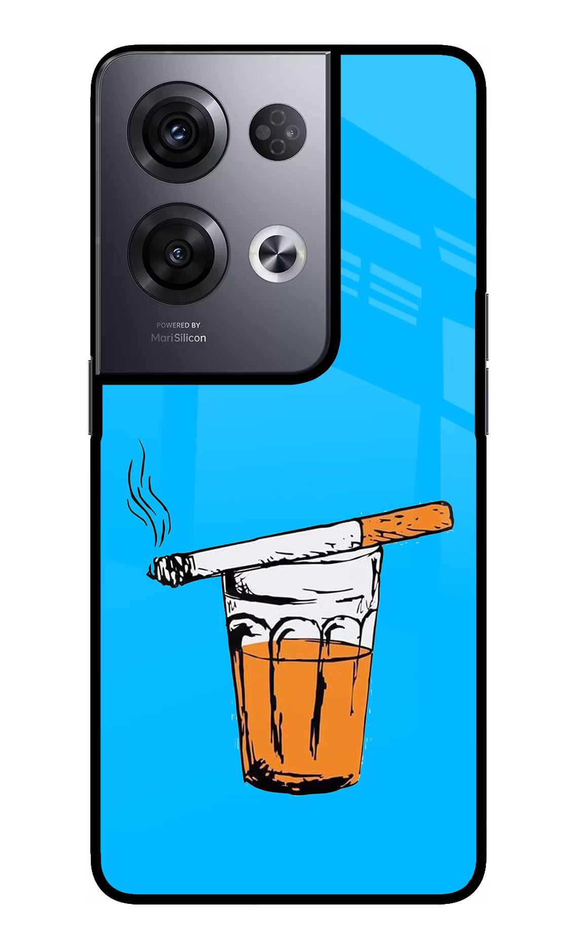 Chai Sutta Oppo Reno8 Pro Glass Case Back Cover by Casekaro