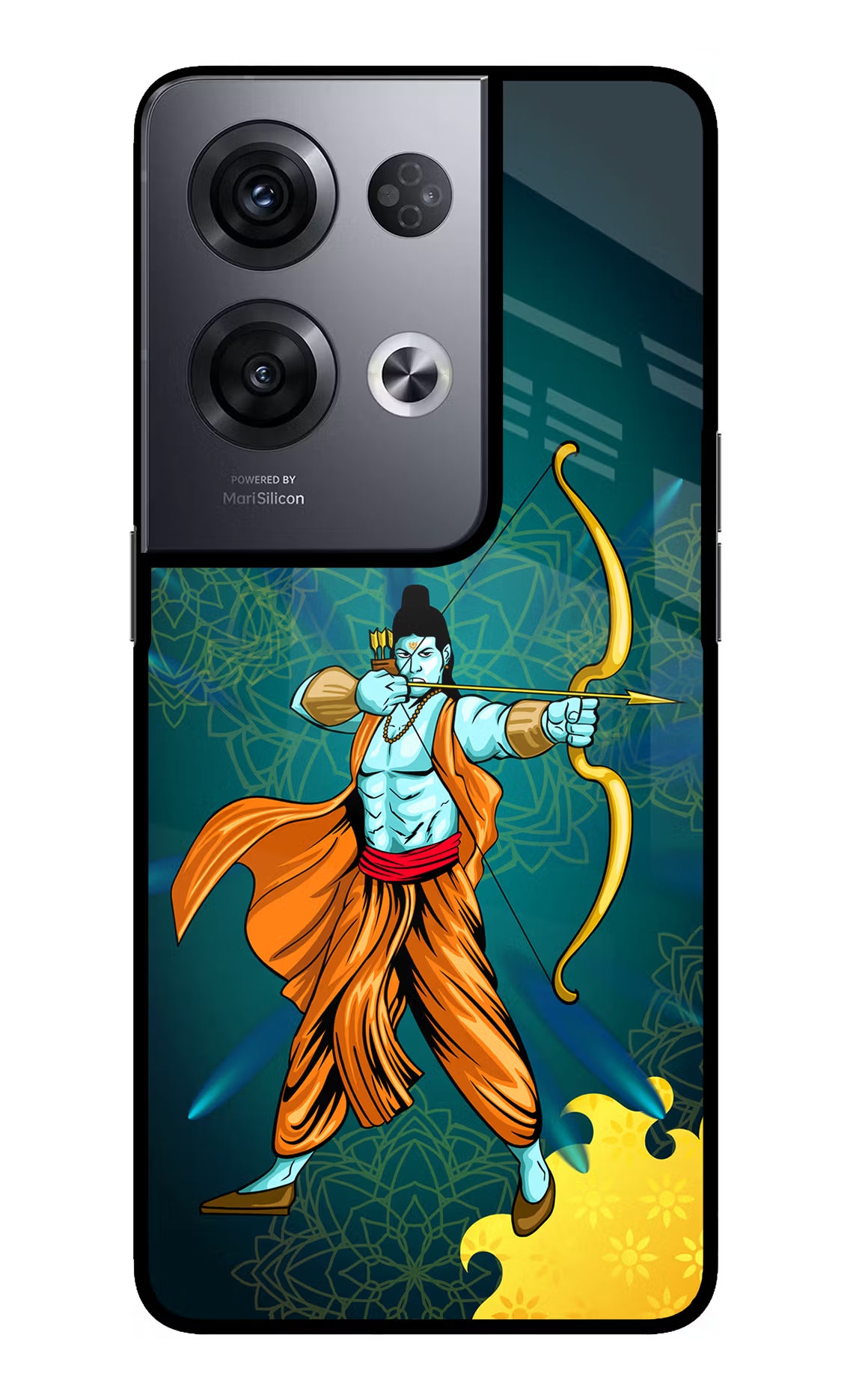 Lord Ram - 6 Oppo Reno8 Pro Glass Case Back Cover by Casekaro