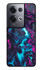 Abstract Oppo Reno8 Pro Glass Case