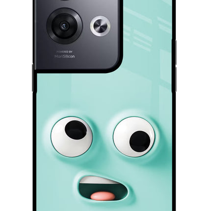 Funny Cartoon Oppo Reno8 Pro Glass Case Back Cover by Casekaro