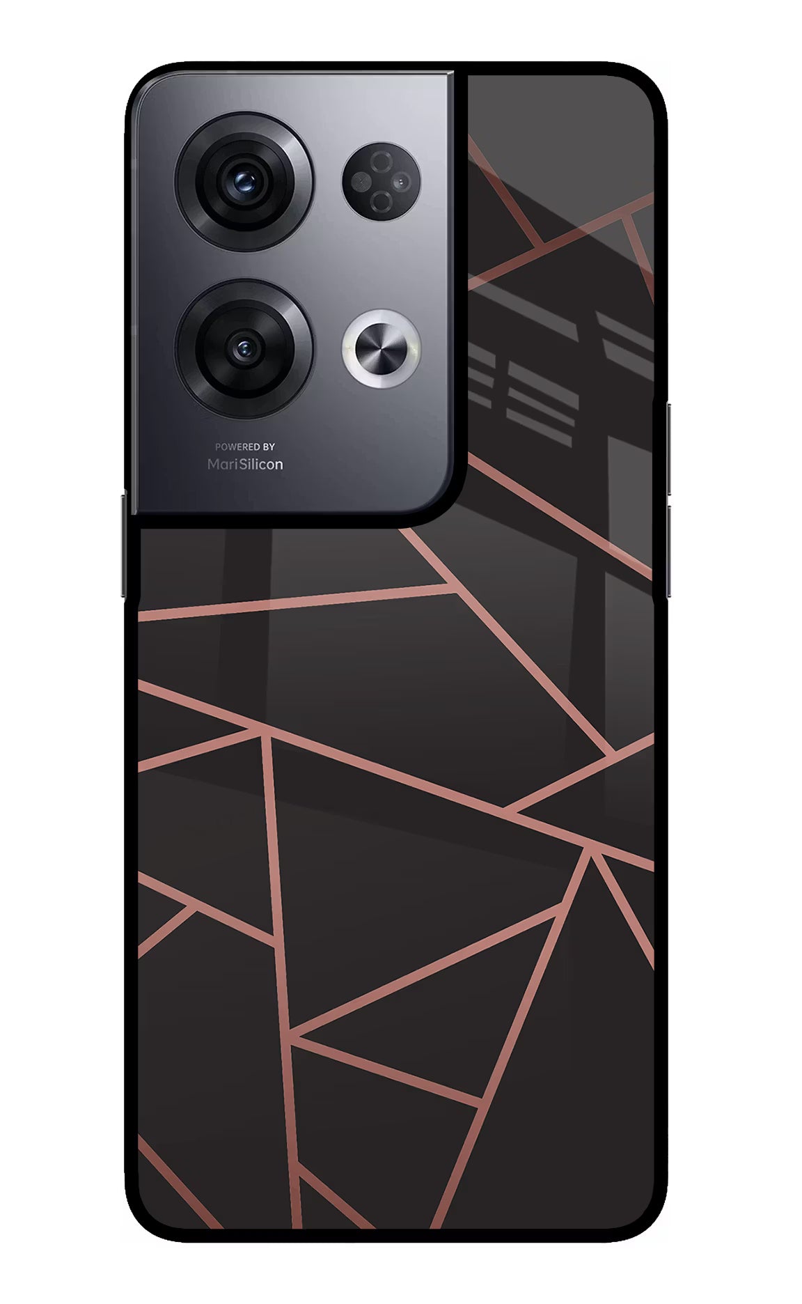 Geometric Pattern Oppo Reno8 Pro Glass Case