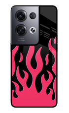 Fire Flames Oppo Reno8 Pro Glass Case