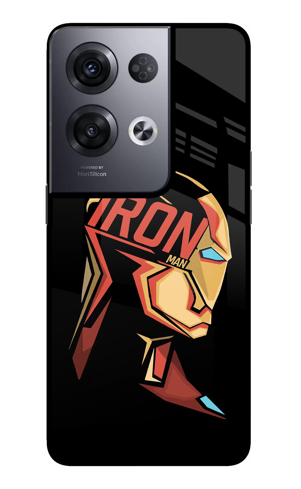 IronMan Oppo Reno8 Pro Glass Case Back Cover by Casekaro