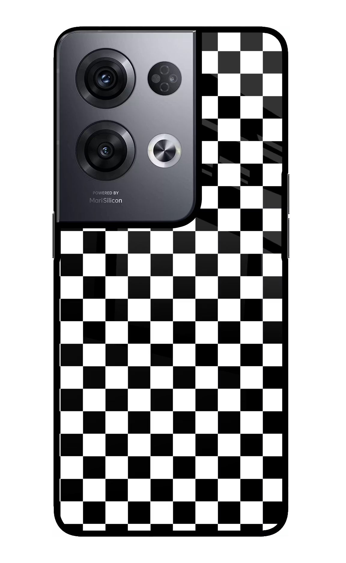 Chess Board Oppo Reno8 Pro Glass Case Back Cover by Casekaro