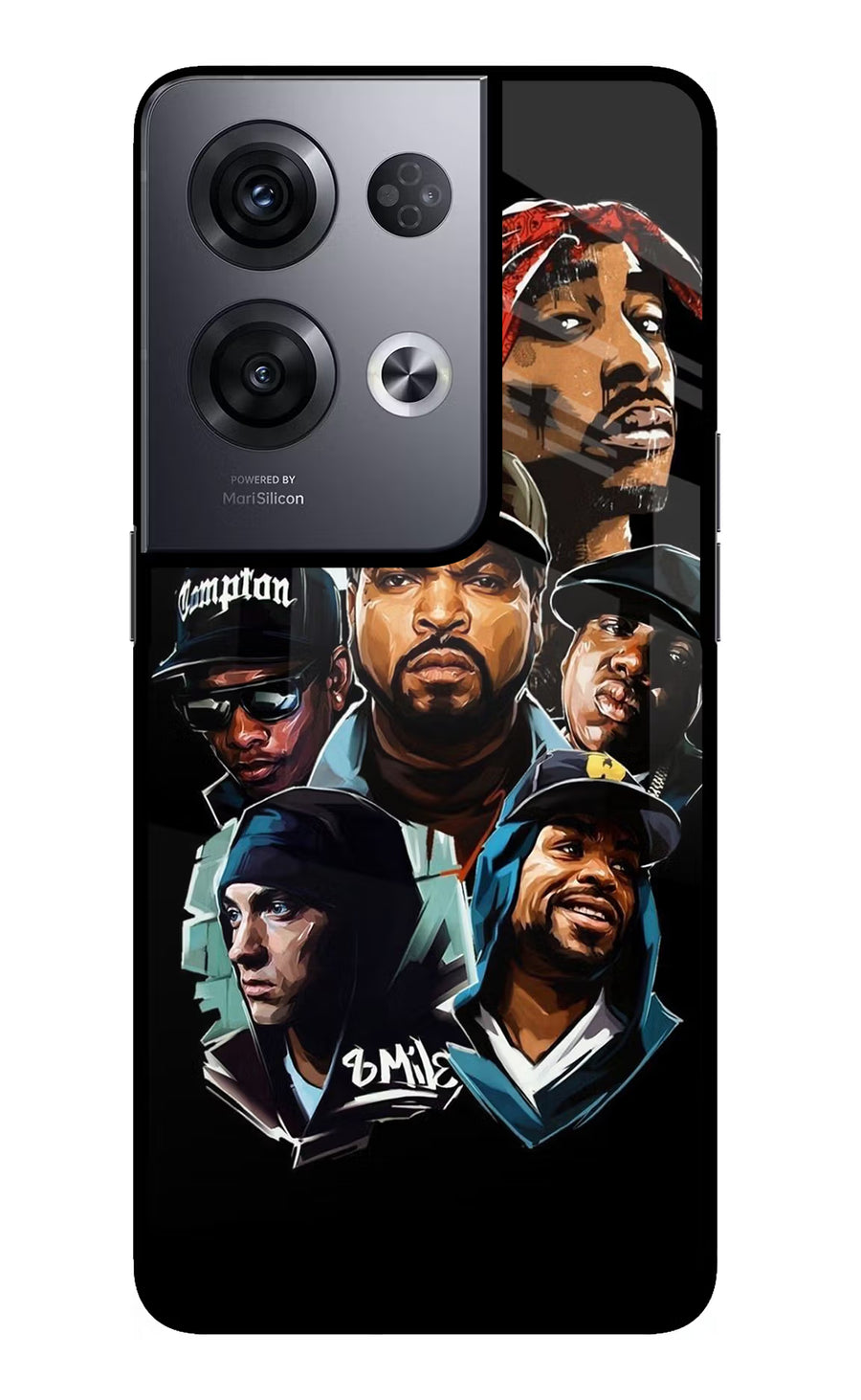 Rappers Oppo Reno8 Pro Back Cover, Glass case