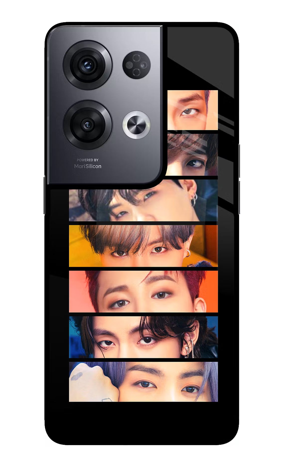 BTS Eyes Oppo Reno8 Pro Glass Case
